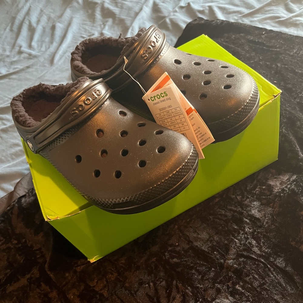 CROCS Kids Classic Lined Clog - Black